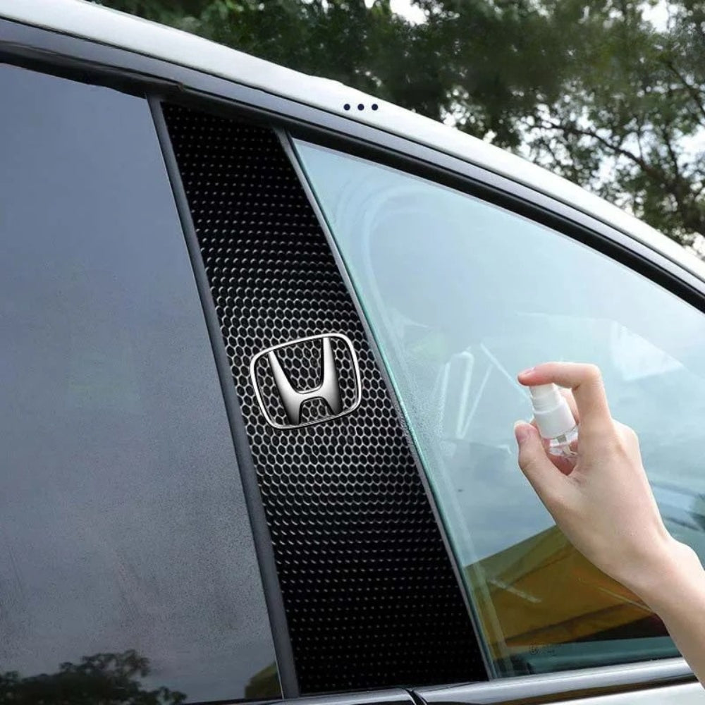2 autocollants pour vitres de voiture avec logo