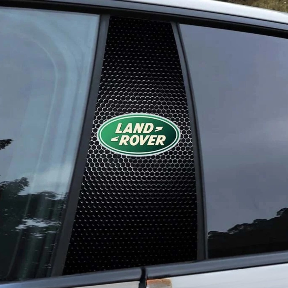 2 autocollants pour vitres de voiture avec logo