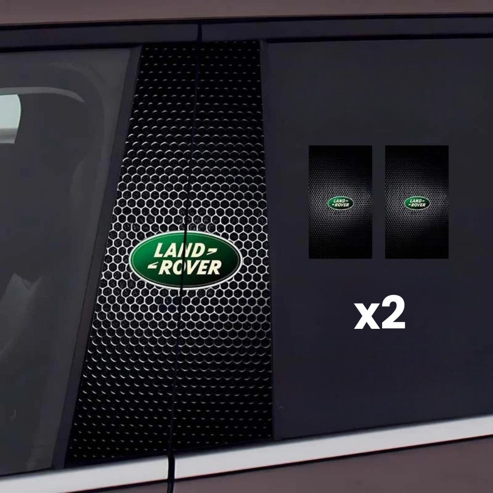 2 autocollants pour vitres de voiture avec logo