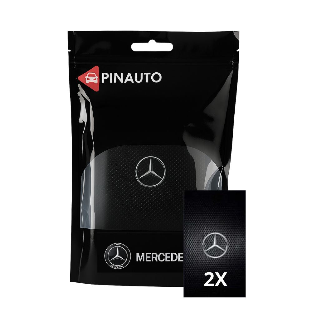 2 autocollants pour vitres de voiture avec logo