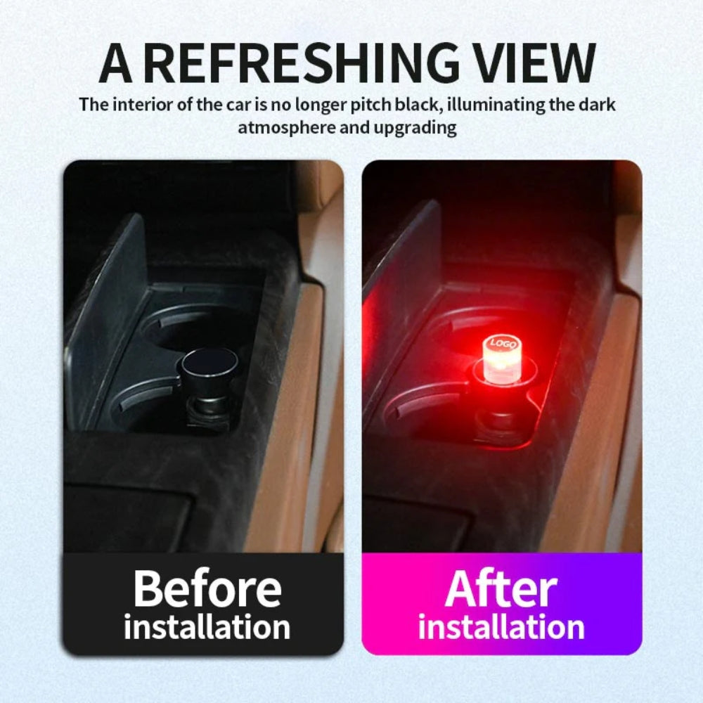 Mini-lampe LED USB décorative pour l'intérieur des voitures
