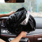 Foldable car sunshade with logo