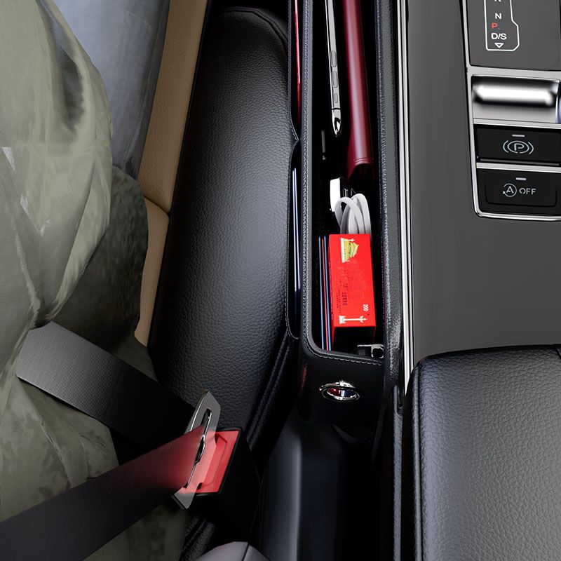 Leather car storage box